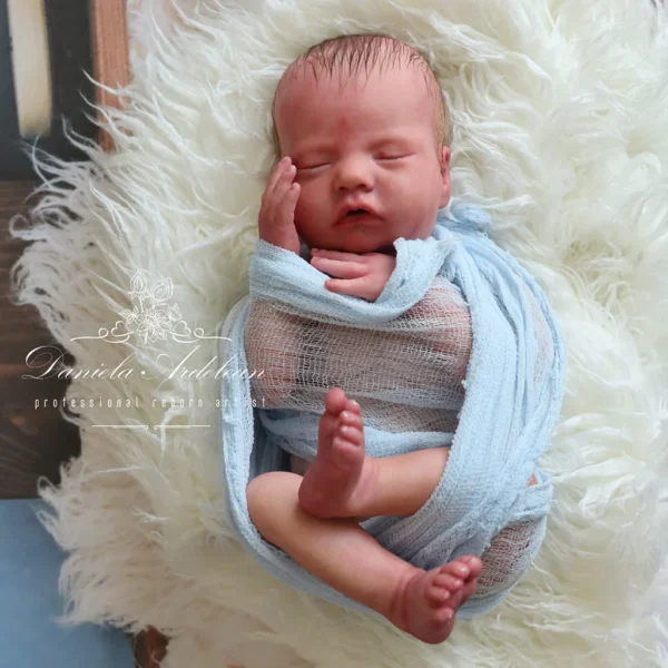 Realborn® SILICONE Mitchell Sleeping (18.5" Reborn Doll Kit) - Image 3